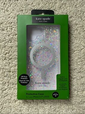 Kate Spade IPhone 17 Glitter Clear Case